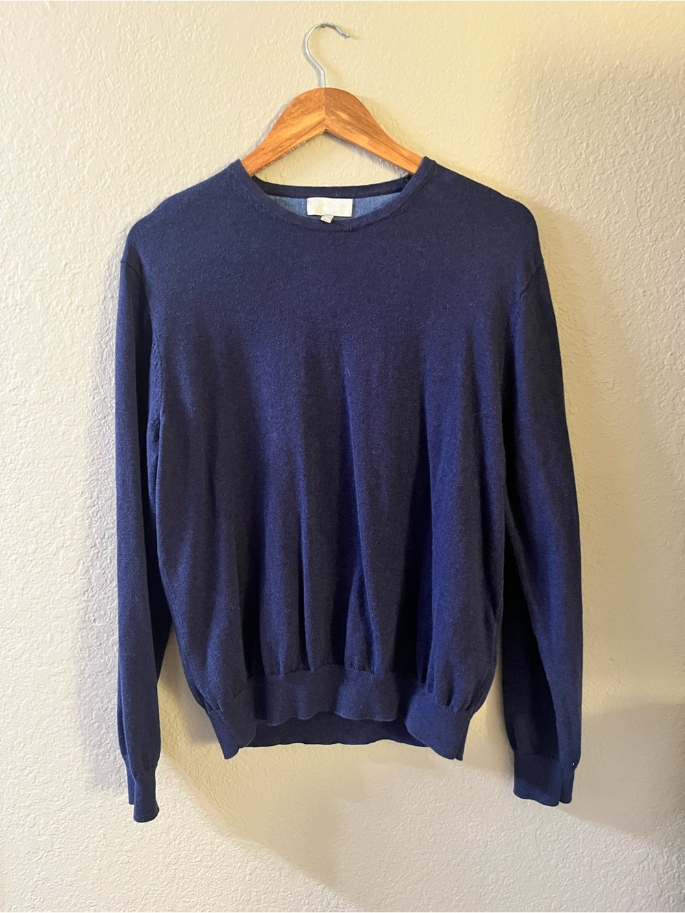 Hickey Freeman Navy Crewneck Sweater